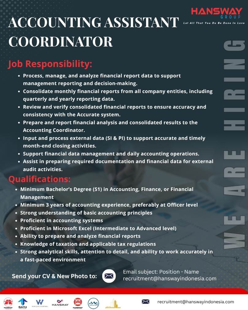 ACCOUNTING ASSISTANT COORDINATOR Image